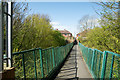 Footbridge over old railway cutting