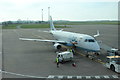 ST0767 : flybe Airliner, Cardiff Wales Airport by M J Roscoe