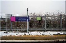 TQ5882 : Snow at Ockendon Station by N Chadwick