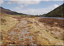 NH3139 : Old road, by Loch Beannacharan by Craig Wallace