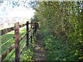 Public footpath to Station Road north east of Hall Green