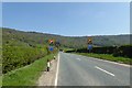 Signs warn of Sutton Bank