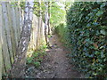 An enclosed footpath joining Beckfield Road to Manor Drive in Cottingley