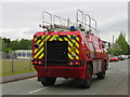 SJ3664 : Simon Gloucester Saro fire engine in Saltney Ferry Road by John S Turner