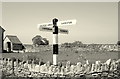 ST8382 : Signpost, Alderton X-Roads, Wiltshire 2012 by Ray Bird