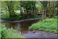 Ford and footbridge over the River Duhonw