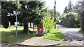 Victorian Postbox Next To Bus Stop