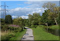 Towpath along the Leeds and Liverpool Canal at Charlestown