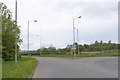 Landscape with street-lights