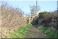 Gate on footpath to Kit Hill