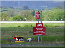 NS4665 : Airside signs at Glasgow Airport by Thomas Nugent