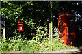 Post & telephone boxes at Broxholme