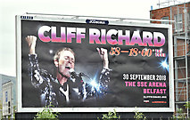 J3373 : Cliff Richard poster, Belfast (May 2018) by Albert Bridge