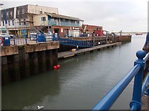 SX9980 : Dock Side & Ferry Departure Point - near Marina by Betty Longbottom