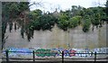 TQ2563 : Concrete wall by railway line, west of Sutton by N Chadwick
