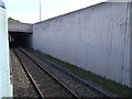 View from a Chester-Holyhead train - Going under the A548