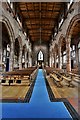 SJ5658 : Bunbury, St. Boniface's Church: The nave from the chancel by Michael Garlick