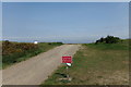 TM4762 : Entrance track to Sizewell Beach by Geographer