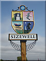 Sizewell Village sign on Sizewell Gap