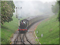 Steam train at Winchcombe