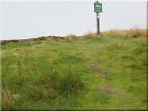 SE0302 : Footpath with sign pointing towards Ashway Stone by Peter Wood