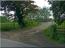 SK7111 : Farm access track, Ashby Folville by Alan Murray-Rust