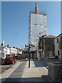 Selkirk Courtroom spire wrapped for restoration