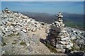 NG9963 : Conservation Cairn and summit of Leathad Buidhe by Julian Paren
