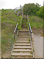 TM5386 : Steps up the Cliff at Kessingland by Roger Jones