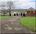 Towards the main exit from Bargoed Park, Bargoed