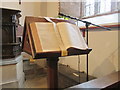 SO4967 : A Bible book view at Orleton Church by DylanMusto14