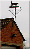 SO7224 : Cat weathervane detail, Culver Street, Newent by Jaggery
