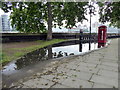 TQ2977 : Telephone Box at Thames Embankment by PAUL FARMER