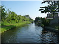 Narrowboat heading north on the Staffs & Worcs Canal