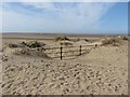 Railings buried by sand, Wallasey