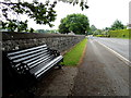 Seat along the cemetery wall, Dublin Road