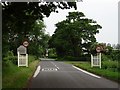 Country road entering Kerswell Green