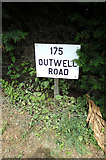 TF4905 : 175 Outwell Road sign by Geographer