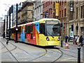 Tram on Mosley Street