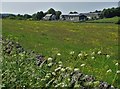 View over summer fields to Shallow Grange