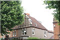 View of a house with an unusual concrete gable on Pretoria Avenue