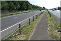 Bridleway crossing the A43