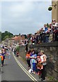 Crowds lining the High Street