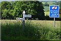 SCC Fingerpost at Wooston Moor