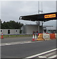 ST4587 : Wide Load lane at the Second Severn Crossing tollbooths, Monmouthshire by Jaggery