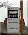 SJ9593 : Bus stop on Enfield Street by Gerald England