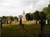 NH8449 : Cawdor Parish Church and graveyard by Douglas Nelson