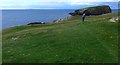 HU3520 : The path to Longa Berg, St Ninian's Isle by Gordon Brown