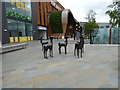 Deer sculpture at Glasgow Fort shopping centre