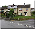 Rooftop solar panels on a Pontllanfraith corner